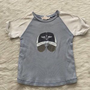 Paris Boys Tee Shirt Or Pajama Top Size 6 Cap Glasses Printed